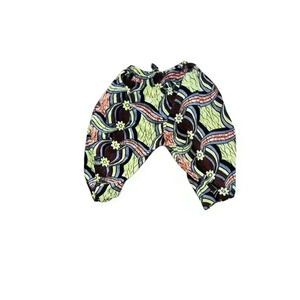 The Royal Native Harem Capri Pants yellow, rust Art Deco Dopamine sz xs